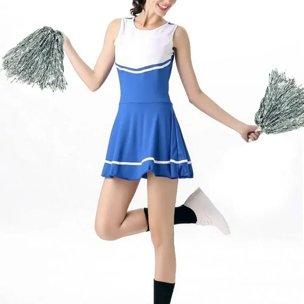 2Pcs Cheerleader Pompom Girl Pompony Celebration Football Basketball Team Match Sports Pompoms Decorator Dance Pom Poms Cheer