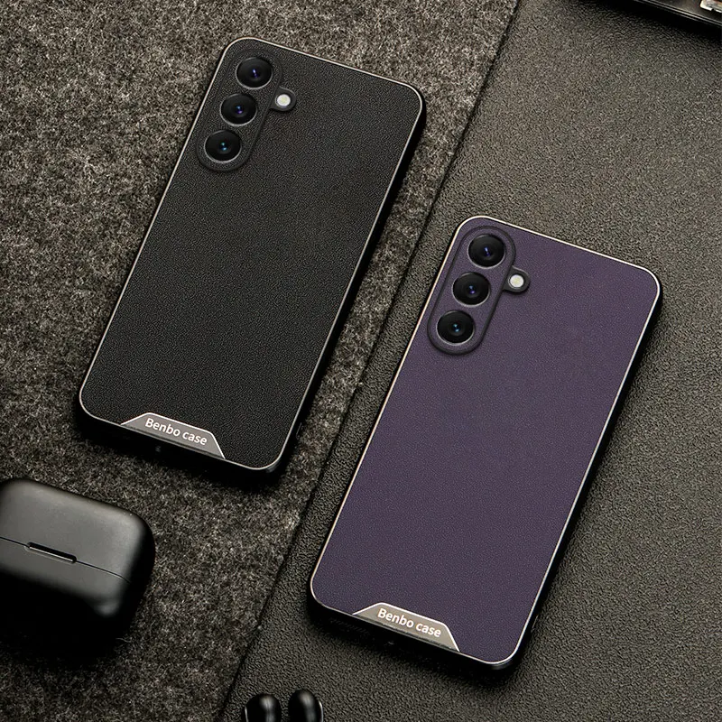 Premium Luxury Leather Phone Case - Shockproof Back Cover s