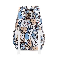 School Bags for Girls Cute Dog Bear Print Backpack Women Teen 2024 Kawaii Backpacks for Students Boy Cartoon Mochila Sac A Dos 2