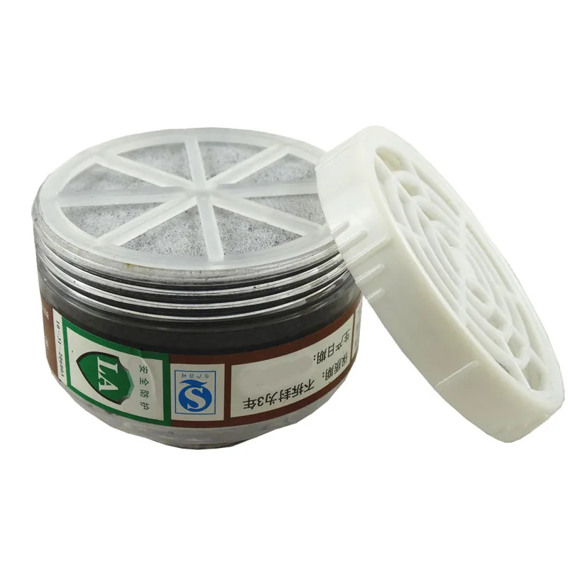 Filtre à gaz 40mm pour masque respiratoire - Lot de 1 boîte filtrante