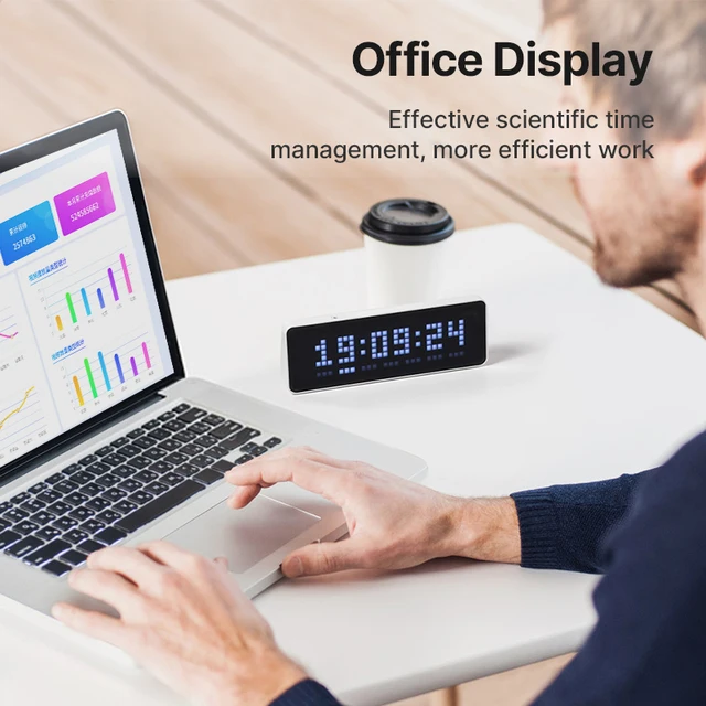 Ulanzi Tc001 Intelligens Pixel Óra Youtube Követők Egyidejű Időjárás -Előrejelzés Funkció Pixelált Üzenet Kijelző - Image 6