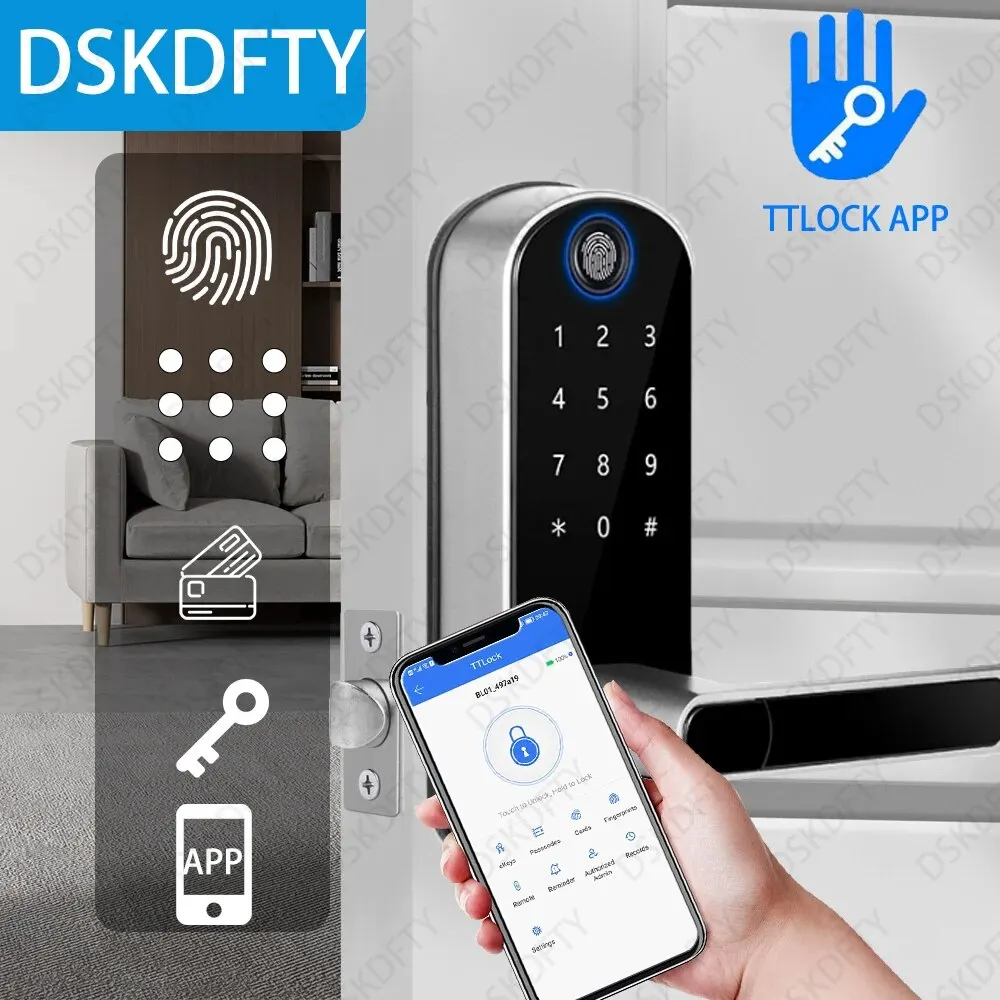 TTLOCKSmartDoorLockDigitalElectronicDoorLockWorkWithAlexa
