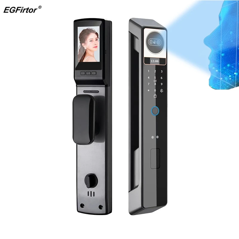 

EGFirtor Smart Electronic Door Lock 3D Face Receognition Fingerprint Password APP Remote Control Wifi Elelectronic Home Lock