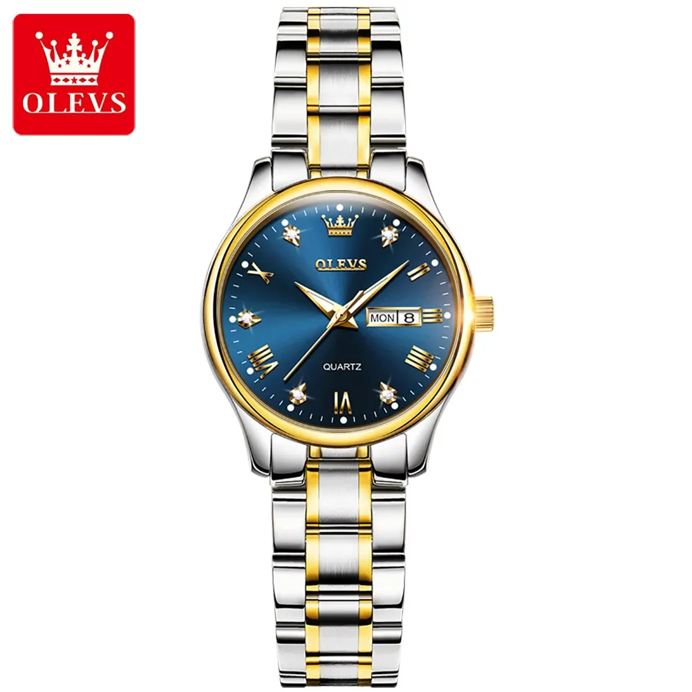 Women Golden blue