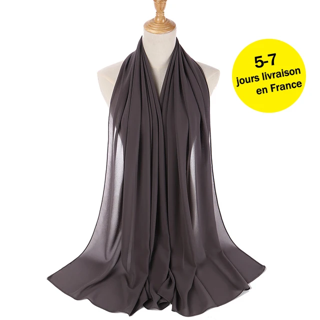 women plain bubble chiffon scarf hijab wrap printe solid color shawls headband women hijabs scarves/scarf 60 colors COLOR 17