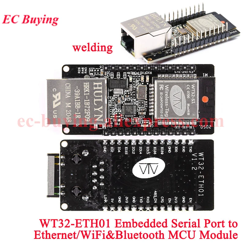 Seriell zu Ethernet-Netzwerkmodul CH9121 Mini ENC28J60 W5500 RC5 WT32-ETH01 FS100P LAN8720 CH9120 XL9120 W5100 R3 STM32 Board – Detail 17