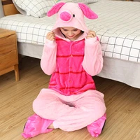 Piglet Onesies Cute Cartoon Animal Onesie Women Men Girls Boys Pajamas Halloween Funny Party Suits Winter Home Overall Costumes - Image 3