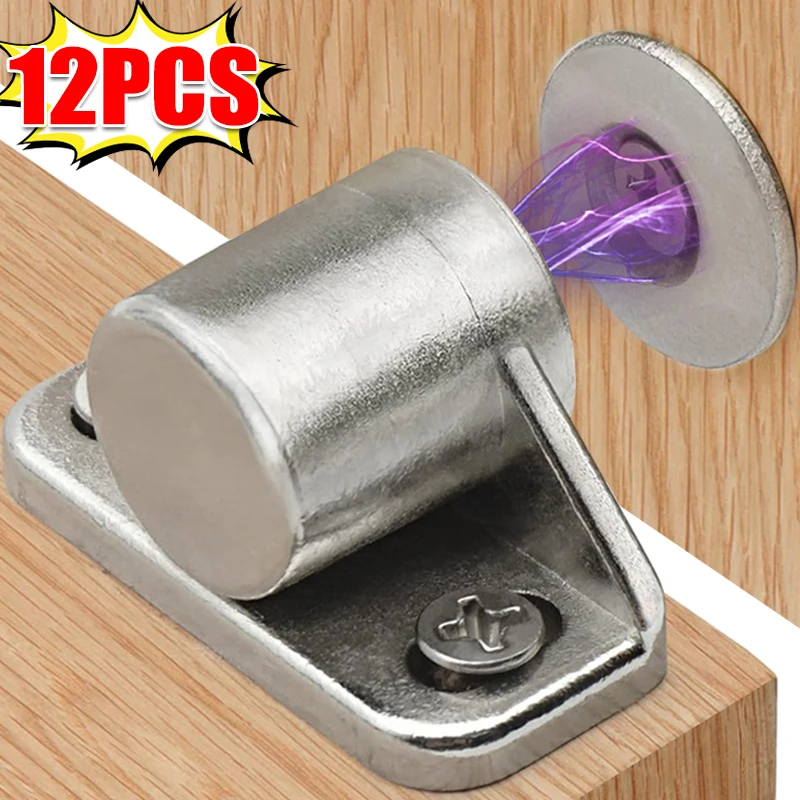 Alloy Magnet Door Catches Wardrobe Cabinet Drawer Door Stops Closer Furniture Hardware Kit Strong Magnetic Latches with screws magnetic cabinet catches,door closer,door catches,magnetic cabinet latches,cabinet door latch,door stops,cabinet door stop