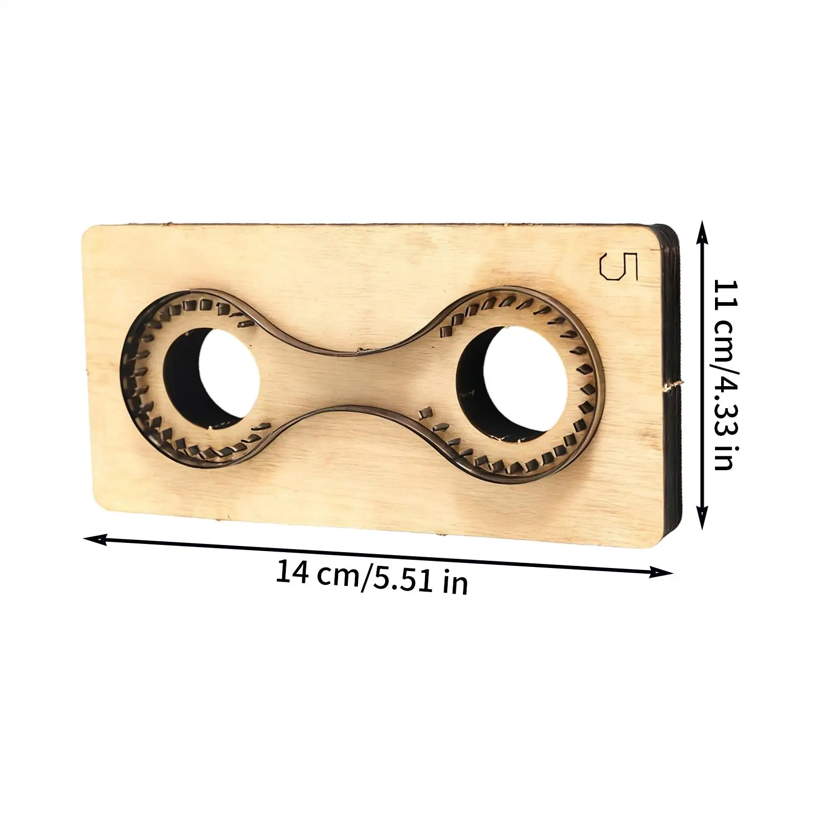 Leather Keychain Cutting Die Precise Wooden Multipurpose Leather Keychain Embossing Die Mold For Small Projects Wallet Cards