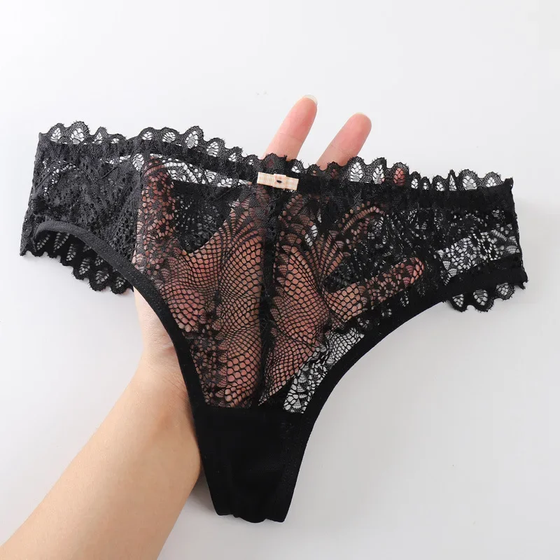 1/2 PCS Women's Lace Thongs Lingerie Intimates Woman T-back Soft T-panties Designed Tangas Mujer Sexy String Panties Thongs Sexy women panties female underwear lace panties womens underwear