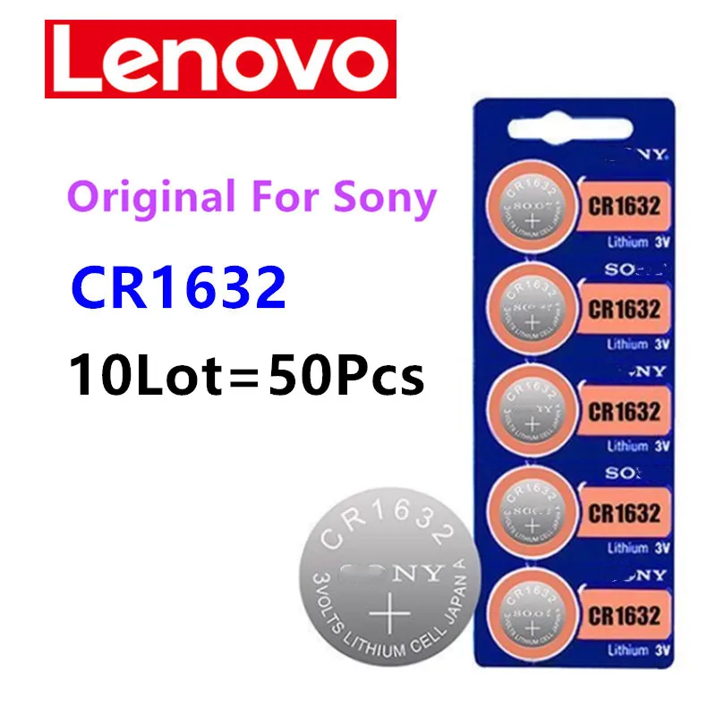 50pcs-Original-For-SONY-CR1632-Lithium-Coin-Cell-Batteries-3V-LM1632 ...