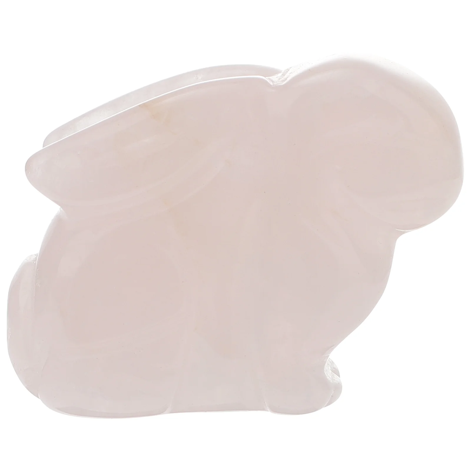 

Carved Jade Rabbit Ornament Gifts Toy Decoration Pretty Ornaments Home Crystal Adorable Child Children's