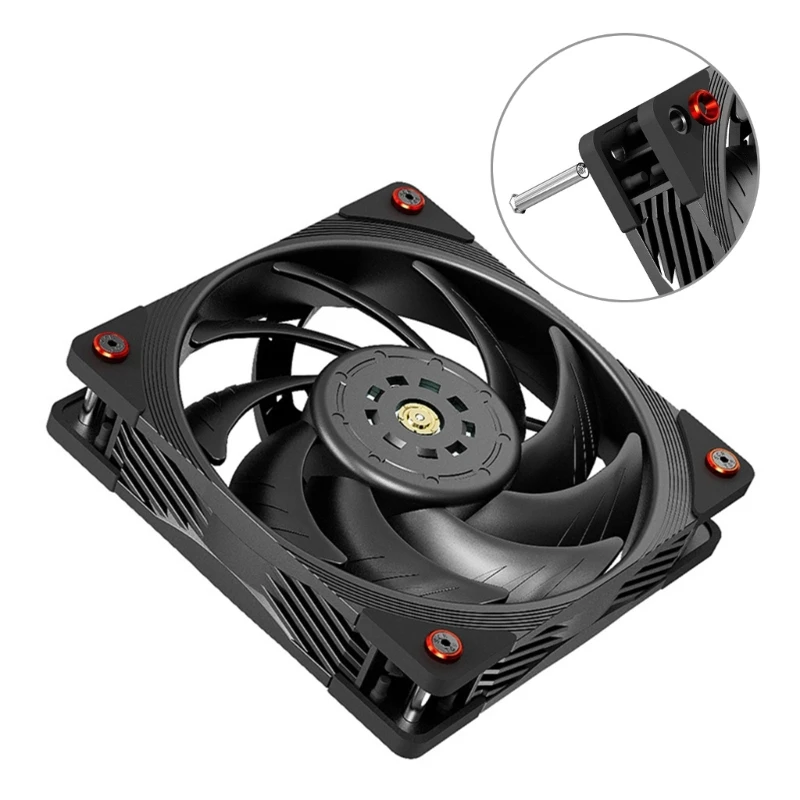 PC 게이머 케이스 냉각 팬용 알루미늄 합금 나사 너트 개스킷 4개 팩