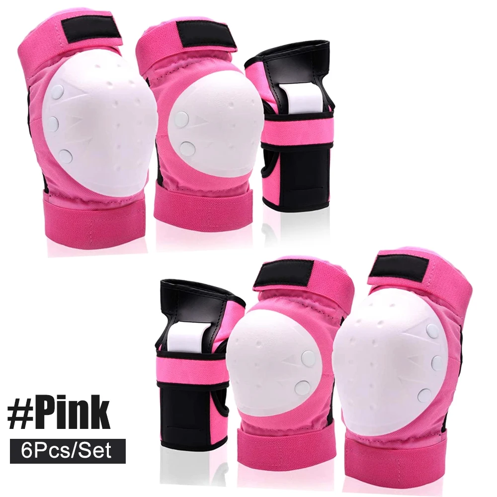 Ultimate Protective Gear Set: 6-Piece Knee, Elbow, and Wrist Pads for Skateboarding, Roller Skating, and Cycling