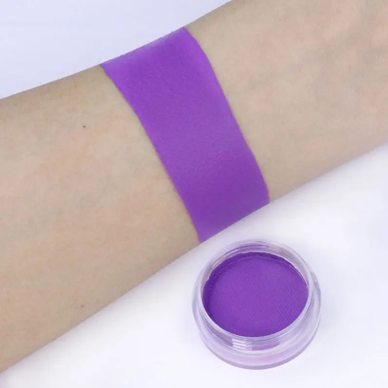 2025New 30g/pc Purple and Blue Water Based Face And Body Painting Non-toxic Professional Makeup Pigment For Halloween Costume
