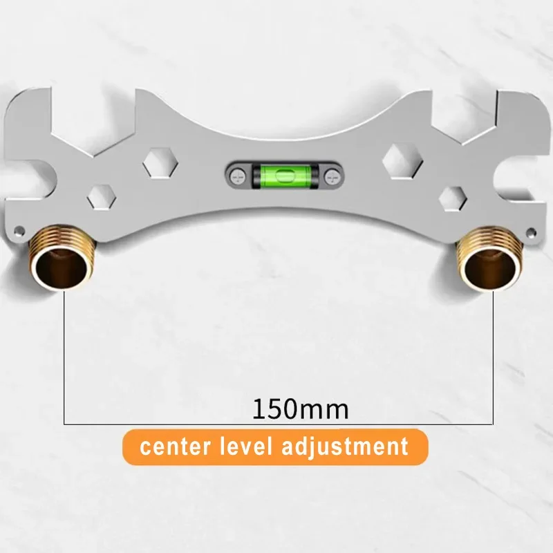 Special Wrench Tools with Level Shower Faucet Installation Bathroom Multifunctional Level Wrench Ruler Distance Measuring Tool 3