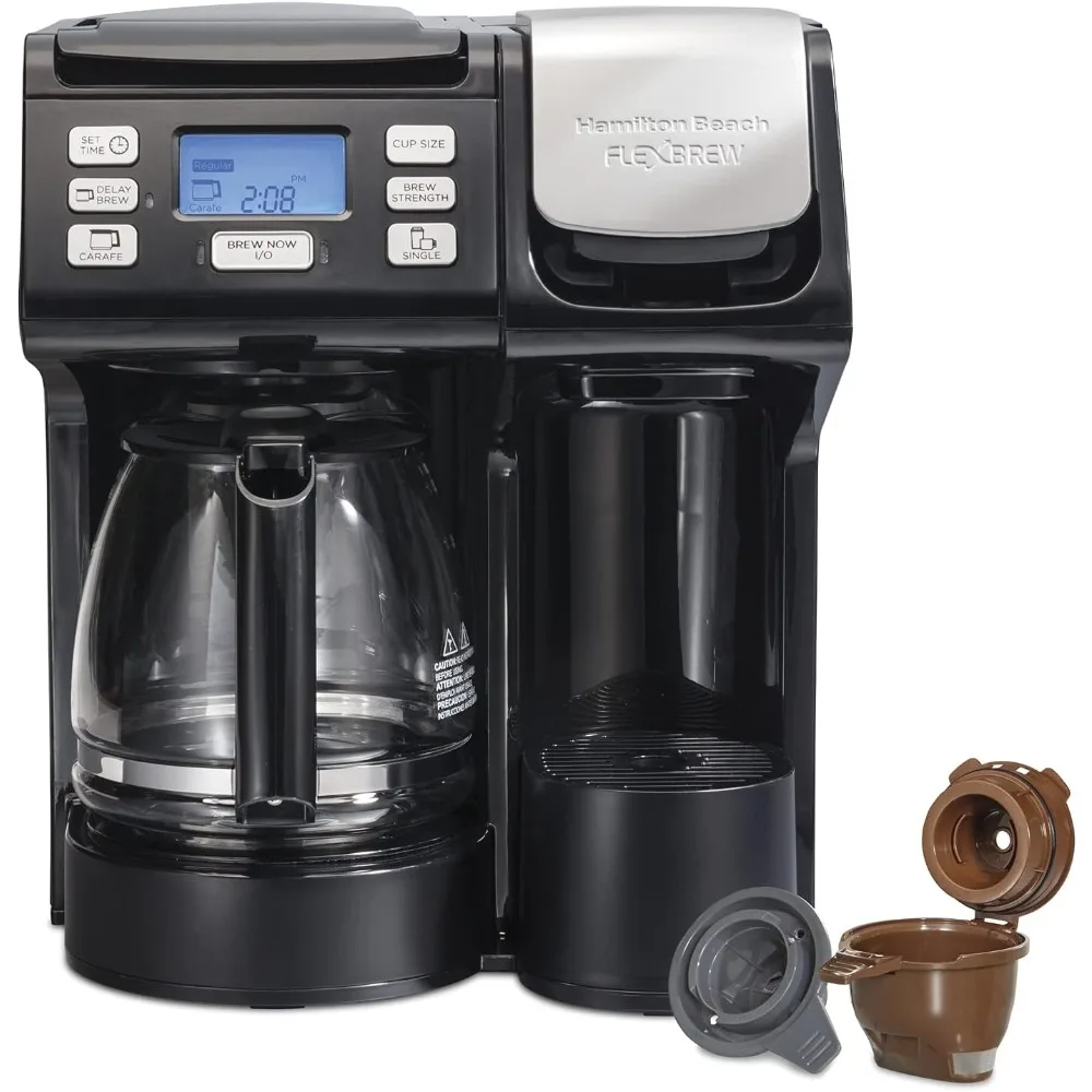 

Кофеварка, совместимая с капсулами или основаниями K-Cup, комбинированная, одноразовая и полноценная, 12c, черная-быстрая пивоварня