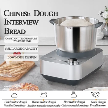 SUNATUR 5.5L/8L Electric Dough Mixer Kneader mixer Stand Mixer Dough Kneader Bread Maker for Baking 1