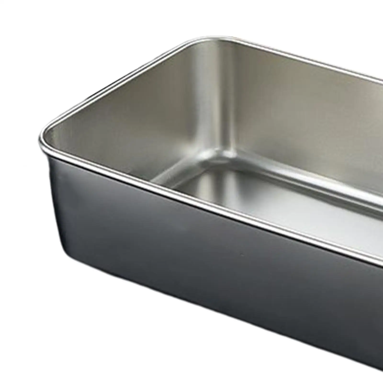 Storage Tray Stainless Steel Plate Tableware Dish Preparation for Restaurant