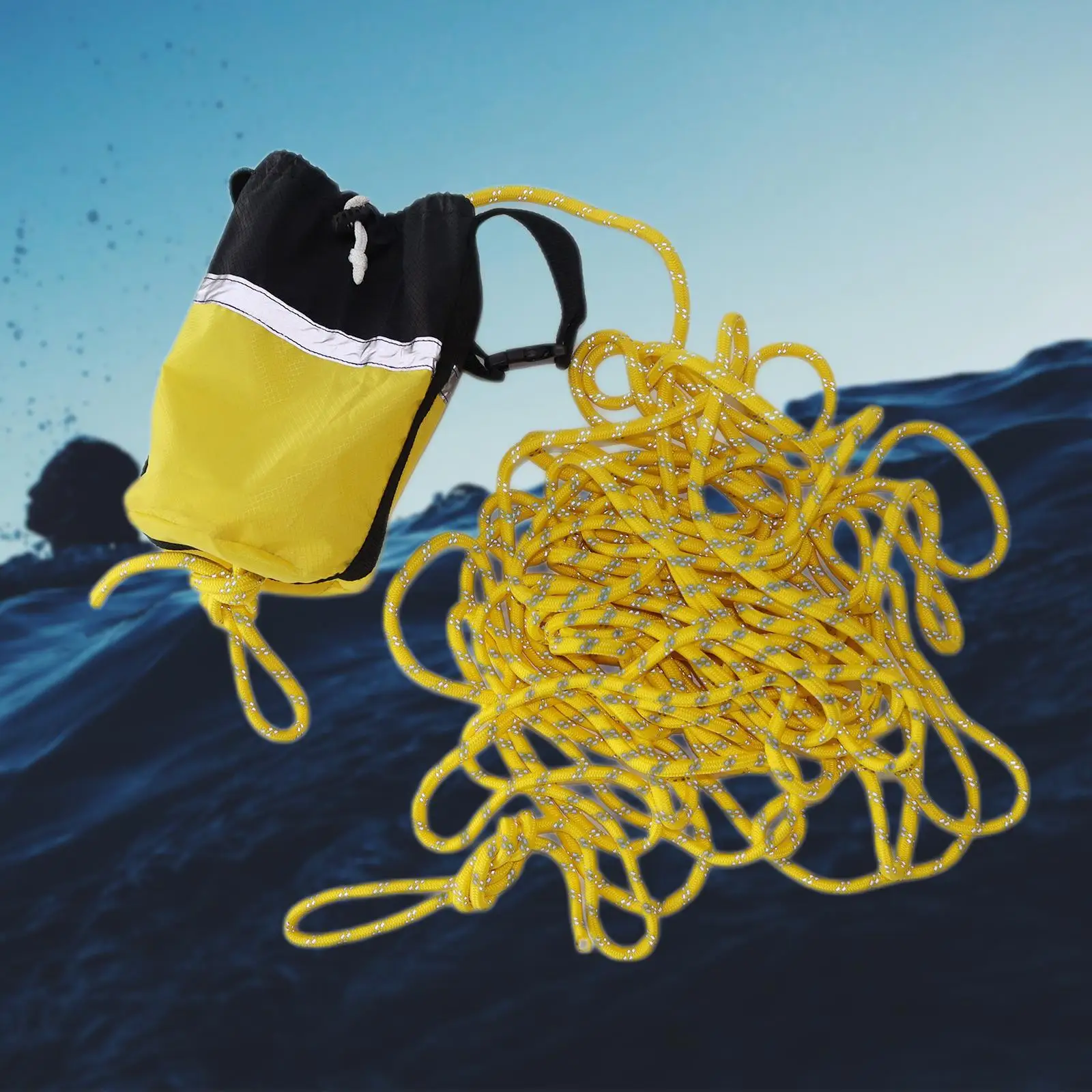 

16 метров сумка для морского каякинга, плавающая веревка для рафтинга, плавания, лодки