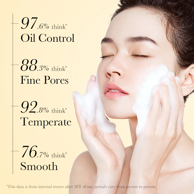 SADOER Amino Acid Facial Cleanser Deeply Cleansing Oil Control Moisturizing Brightening Blackhead Removal Wash Foam Cleanser 5
