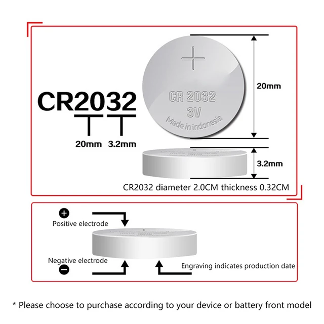 5PCS For PANASONIC CR2032 3V Lithium Battery For Watch Calculator Clock  Remote Control Toys Button Coins Cell Original - AliExpress