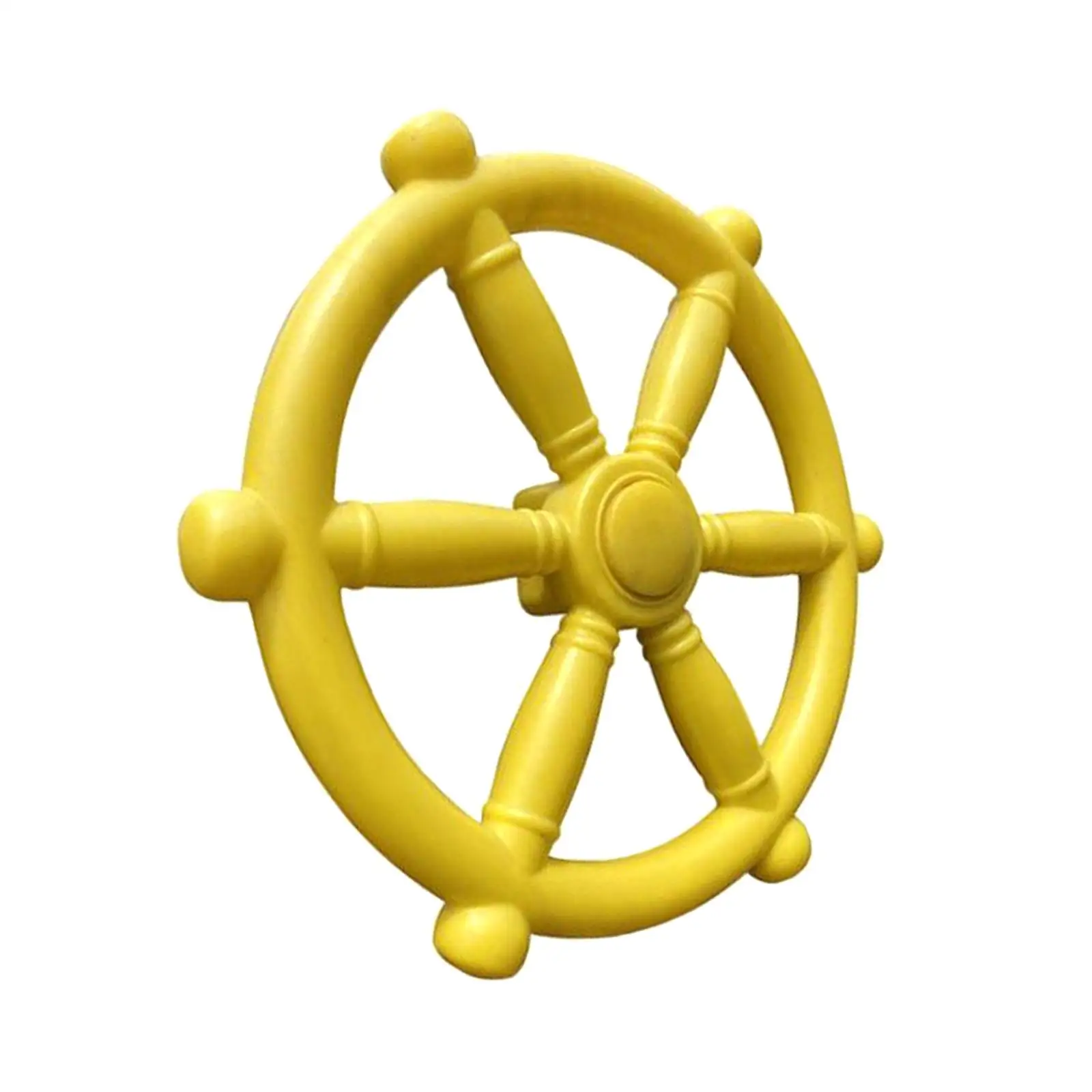 Pirate Ship Wheel with Screws Multipurpose Props Kids Steering Wheel Toy for Garden Play House Amusement Park Treehouse 6