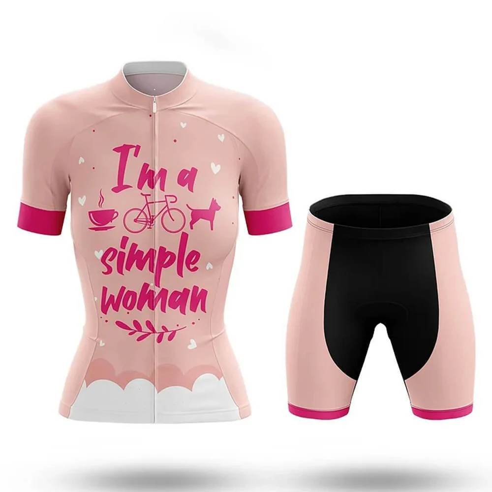 

Simple Summer Cycling Jersey Short Set Wear Gel Breathable Pad MTB Clothes Kits Bike Clothing Road Suit