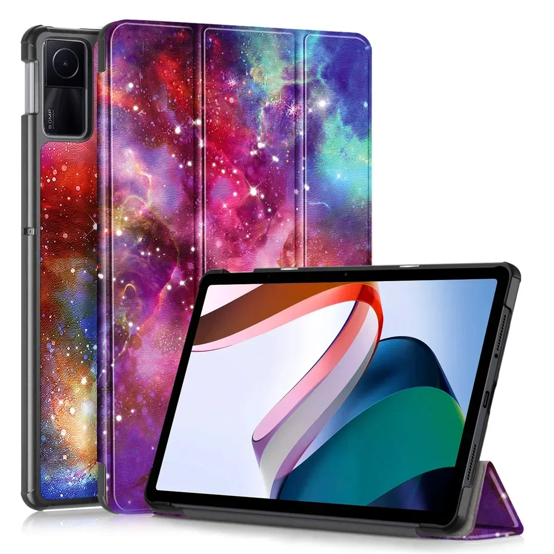 Children's PU Leather Tri-Folding Magnetic Stand Cover - 11-Inch Tablet Case