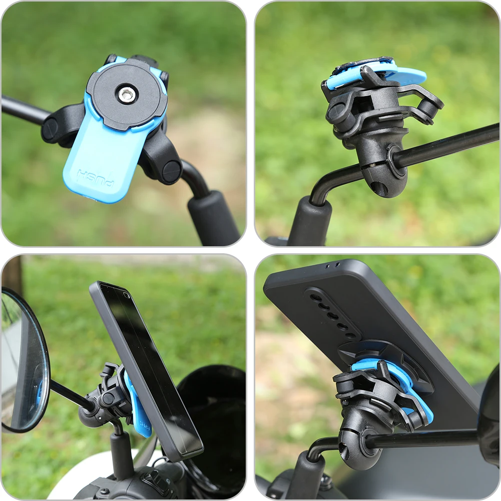 Quad Lock Motorcycle Mobile Phone Holder Bicycle Phone Stand 360 Rotatable  Motorcycle Gps Mount Support For Xiaomi For Iphone