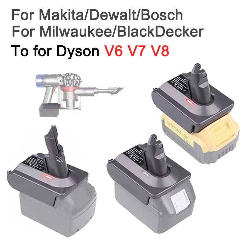 Dyson V7 Battery Adapter To Makita 18V Li-Ion Battery – Battery Adapters