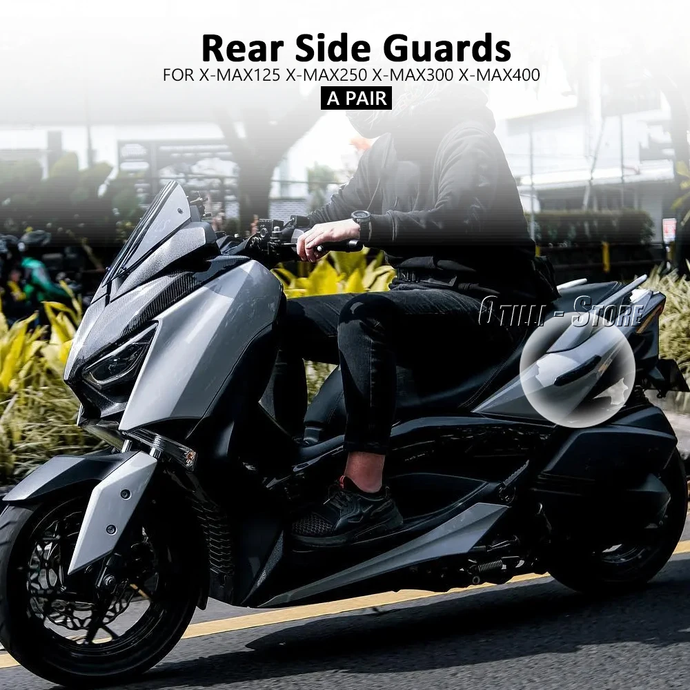 New Black Side Protector Protective Guard Accessories Anti-collision Strip For YAMAHA XMAX 125 XMAX 250 X-MAX 300 X-MAX XMAX 400