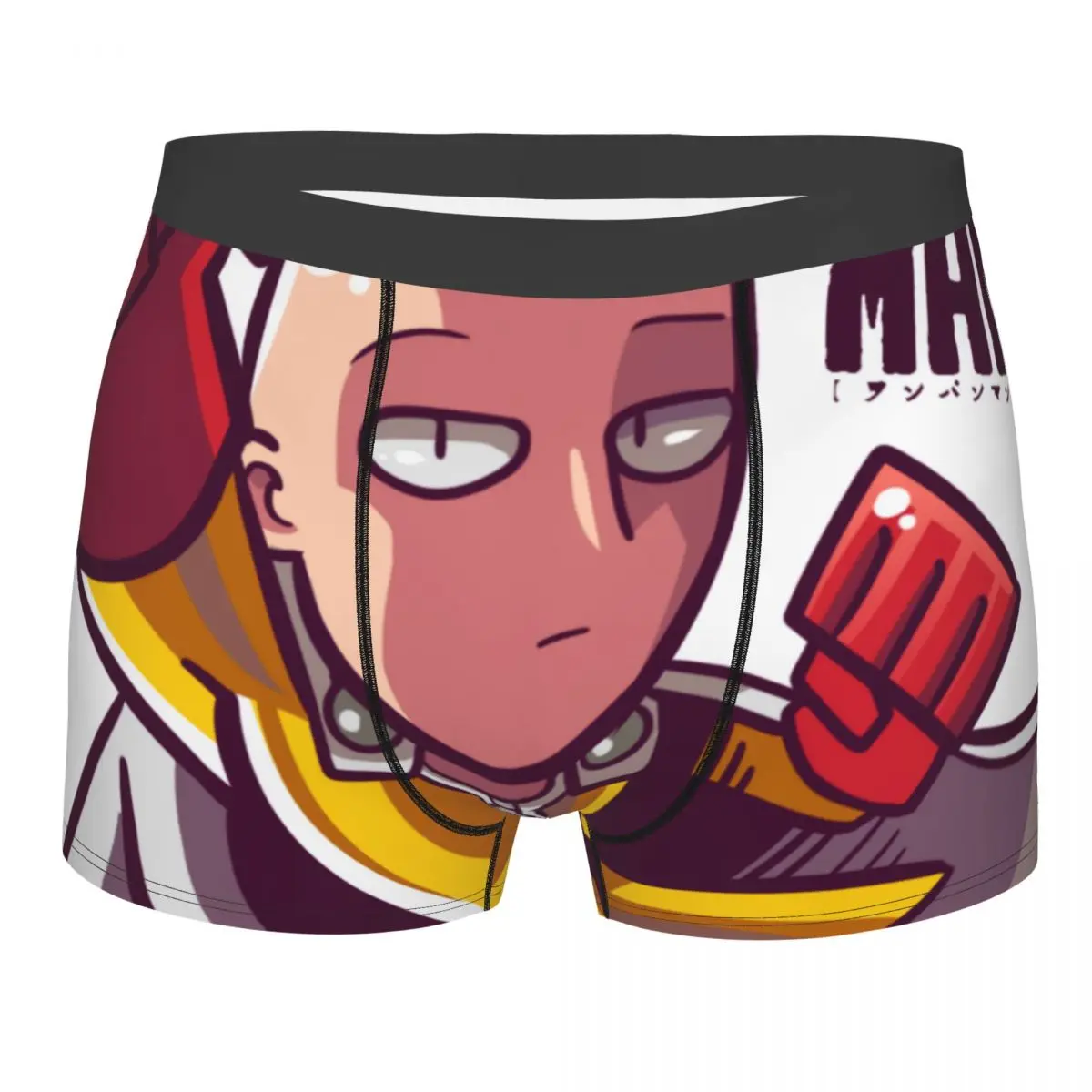 

One Punch Man Saitama Man's Boxer Briefs Manga Cut Highly Breathable Underpants Top Quality Print Shorts Gift Idea