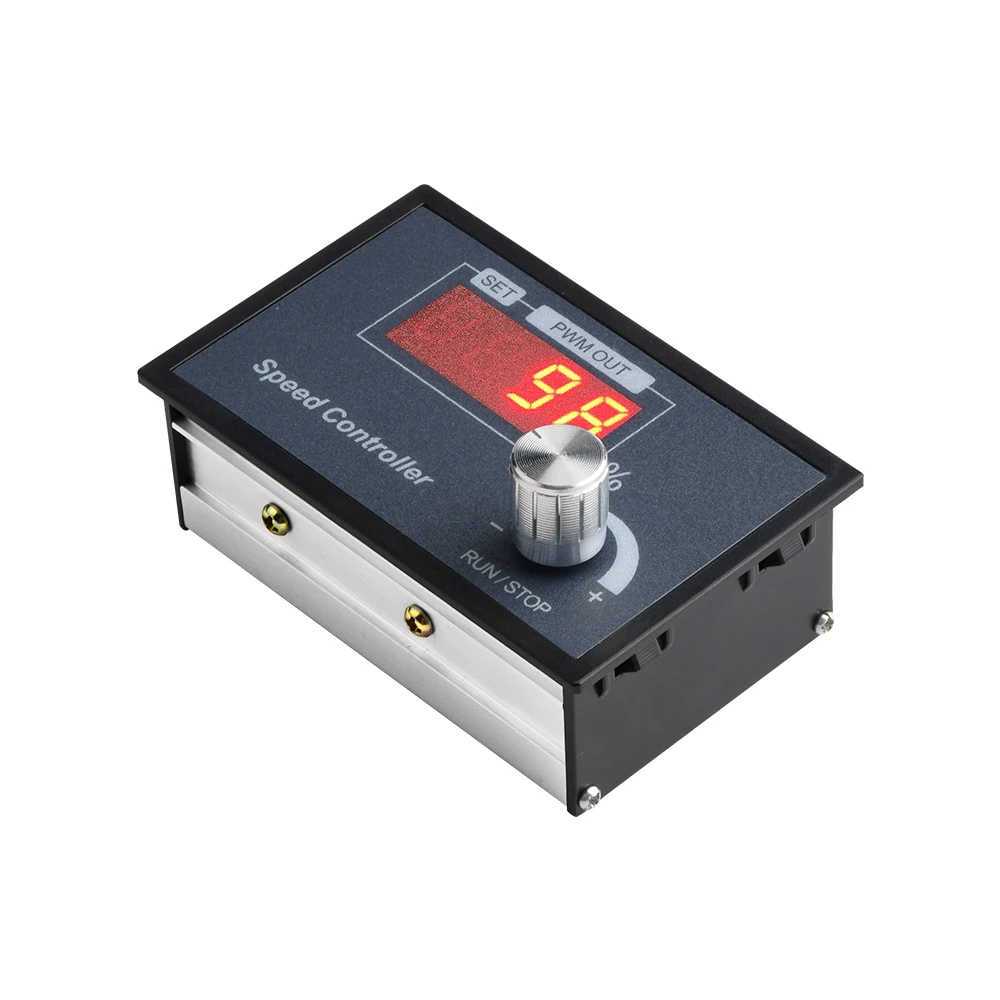 DC6-60V PWM Motor Speed Controller With Encoder Frequency Adjustment Knob Control For DC Motor Regulation