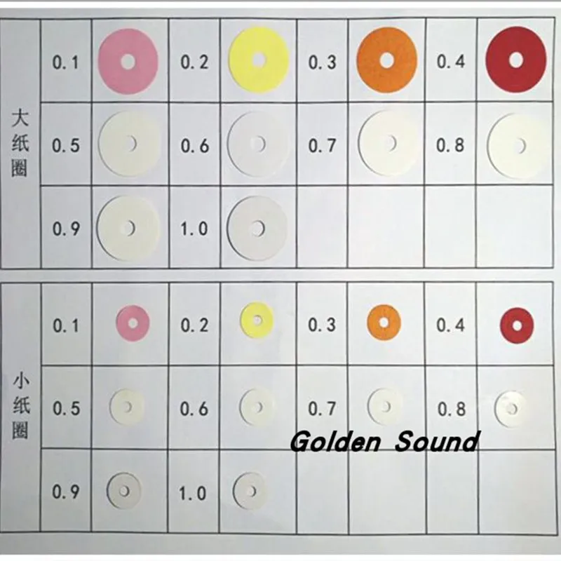 Piano Adjustment Maintenance Tools Spare Parts Size Paper Ring Paper Washer Gasket Pin Washer