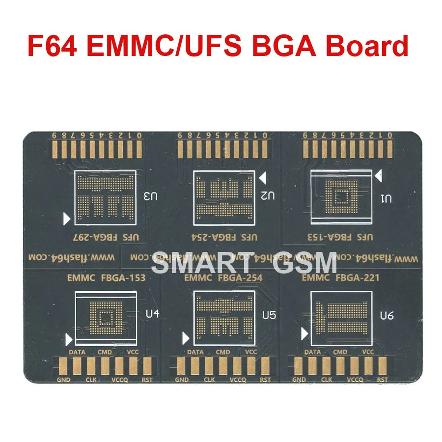 F64 박스 isp emmc ufs bga 보드 EMMC BGA 153 UFS BGA 254 어댑터 F64 BOX 키 카드 BGA 보드