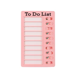 Reusable Daily Planner and Chore Chart for Kids - Encouraging Responsibility and Self-Discipline (Pink To Do List)