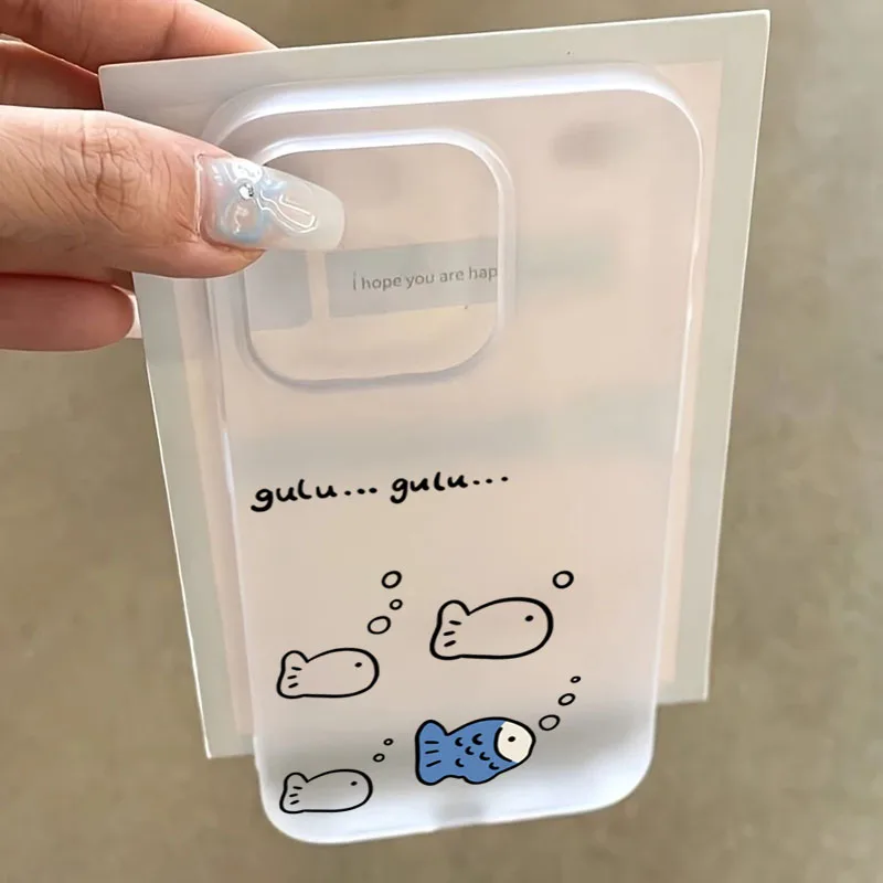 Translucent Soft Phone Case with Cute Black Cat Pattern