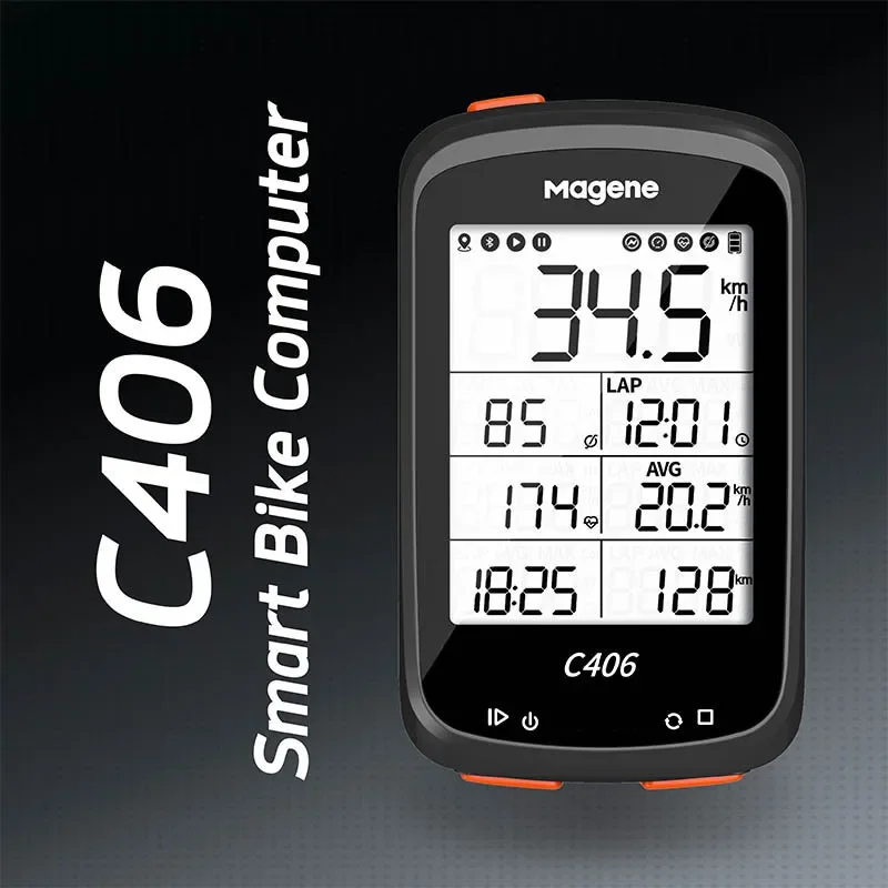 

Magene C406 Bicycle Computer Wireless GPS Speedometer Bluetooth Cycle Accessories Waterproof Road Bike MTB Odometer