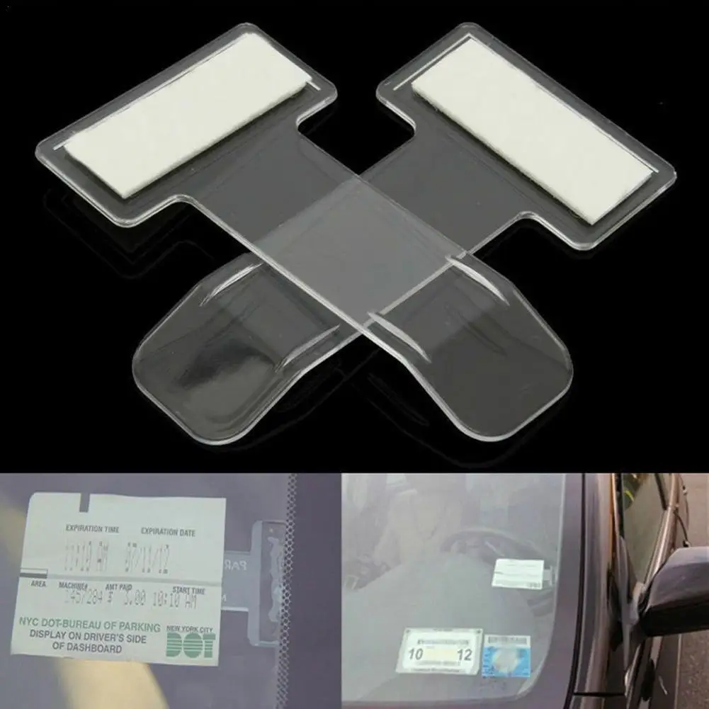 

5/10pcs Car Parking Ticket Clip Card Bill Holder Mount Storage Auto Fastener Organizer Styling Windshield Stickers Accessories