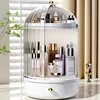 25 360°Rotating Makeup Organizer Large Capacity Cosmetics Storage Vanity Shelf  Countertop  Luxury Spinning Storage Display Case 2