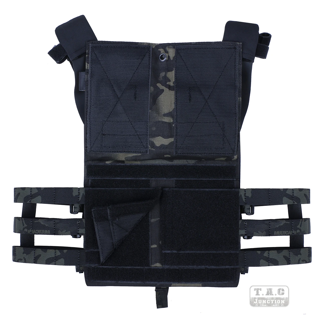 Emerson Tactical Jumpable Plate Carrier JPC Lightweight Vest Body Armor + Plates Multicam Black