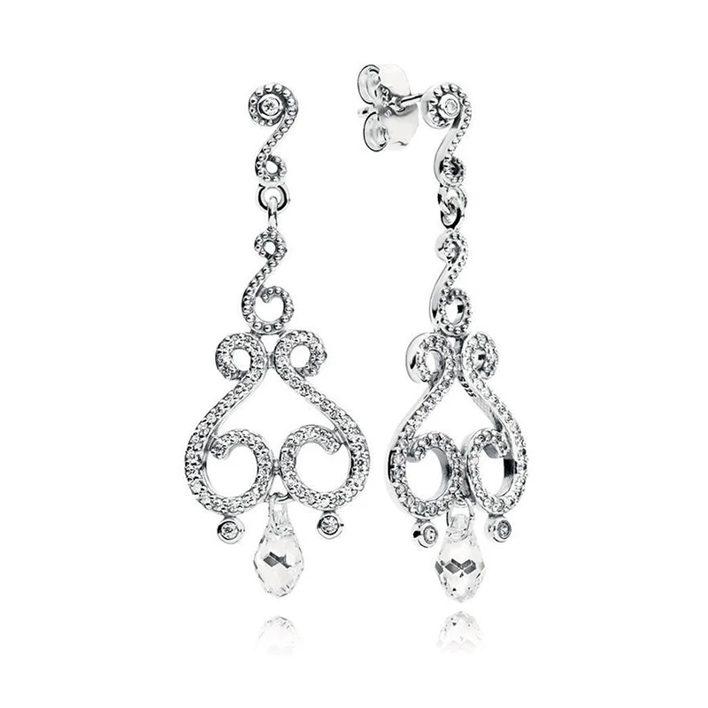 

Женские серьги-подвески из серебра 925 пробы
