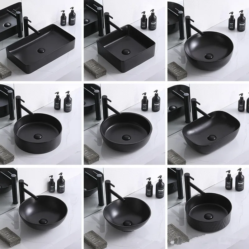 อ่างล้างหน้าเซรามิกผิวด้านสำหรับโรงแรมอ่างล้างหน้าวิศวกรรม 1