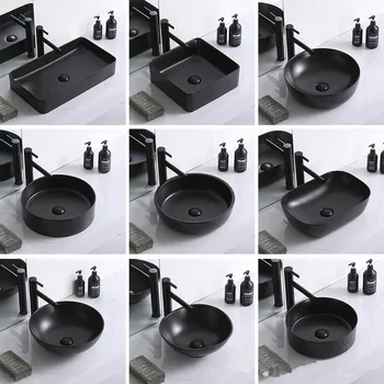 อ่างล้างหน้าเซรามิกผิวด้านสำหรับโรงแรมอ่างล้างหน้าวิศวกรรม 1