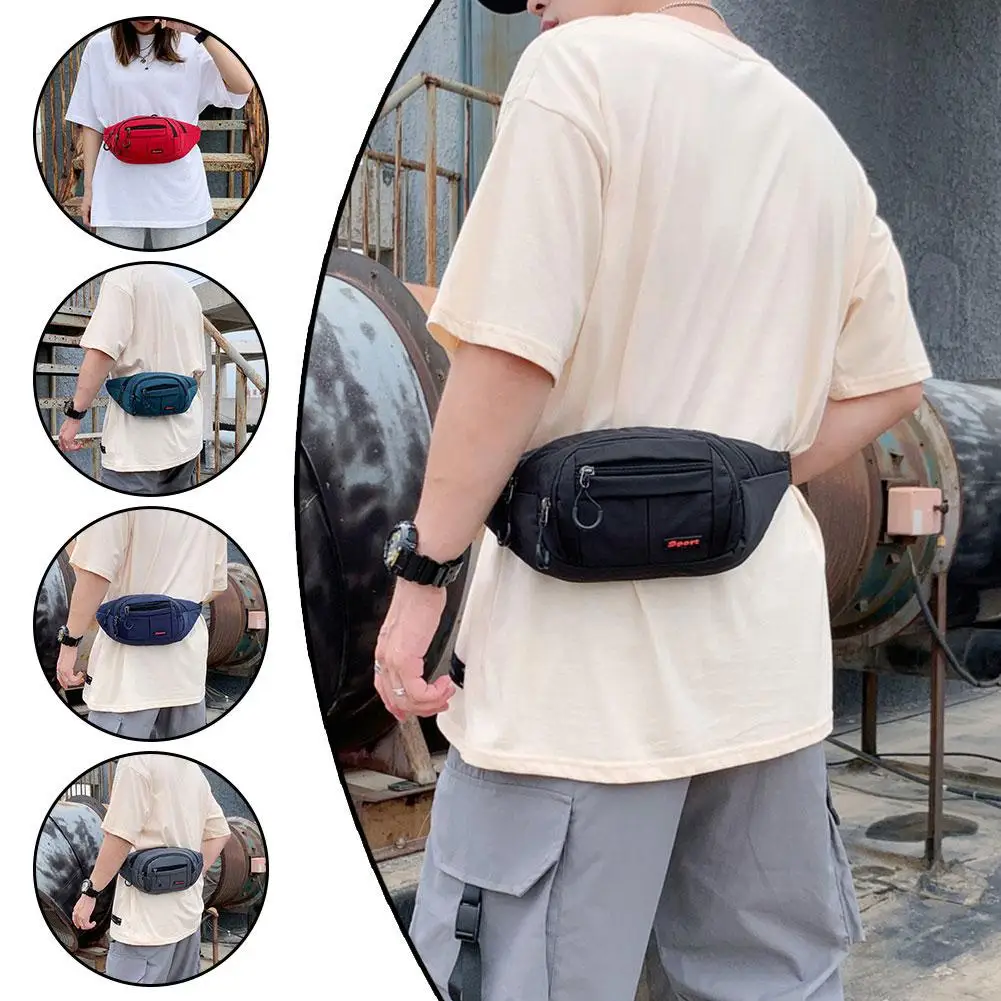 Waistpack Women's Fashion Sports Shoulder Bag New Women's Version Chest Girl Fitness Korean Backpack Running Fashion Bag I4C7