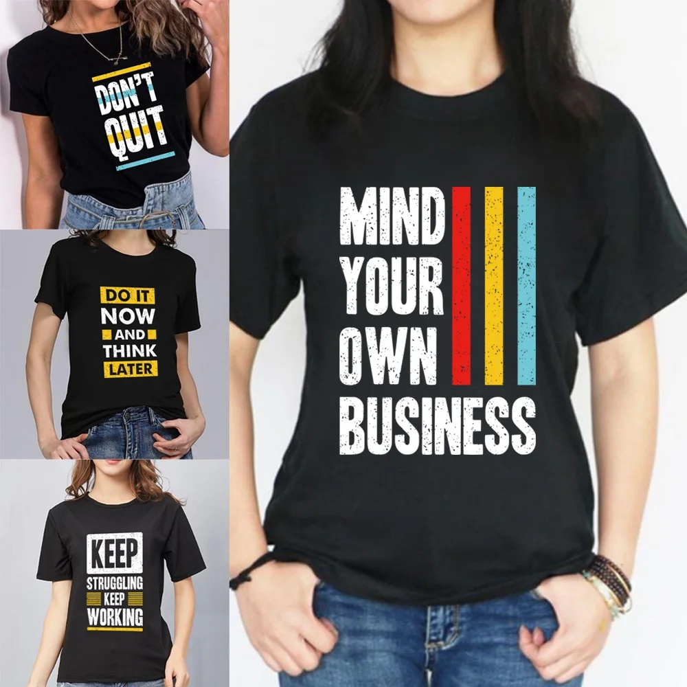 

Женская футболка в стиле Харадзюку, летняя футболка, Модный Черный Повседневный Топ с коротким рукавом и мультипликационным принтом для па...