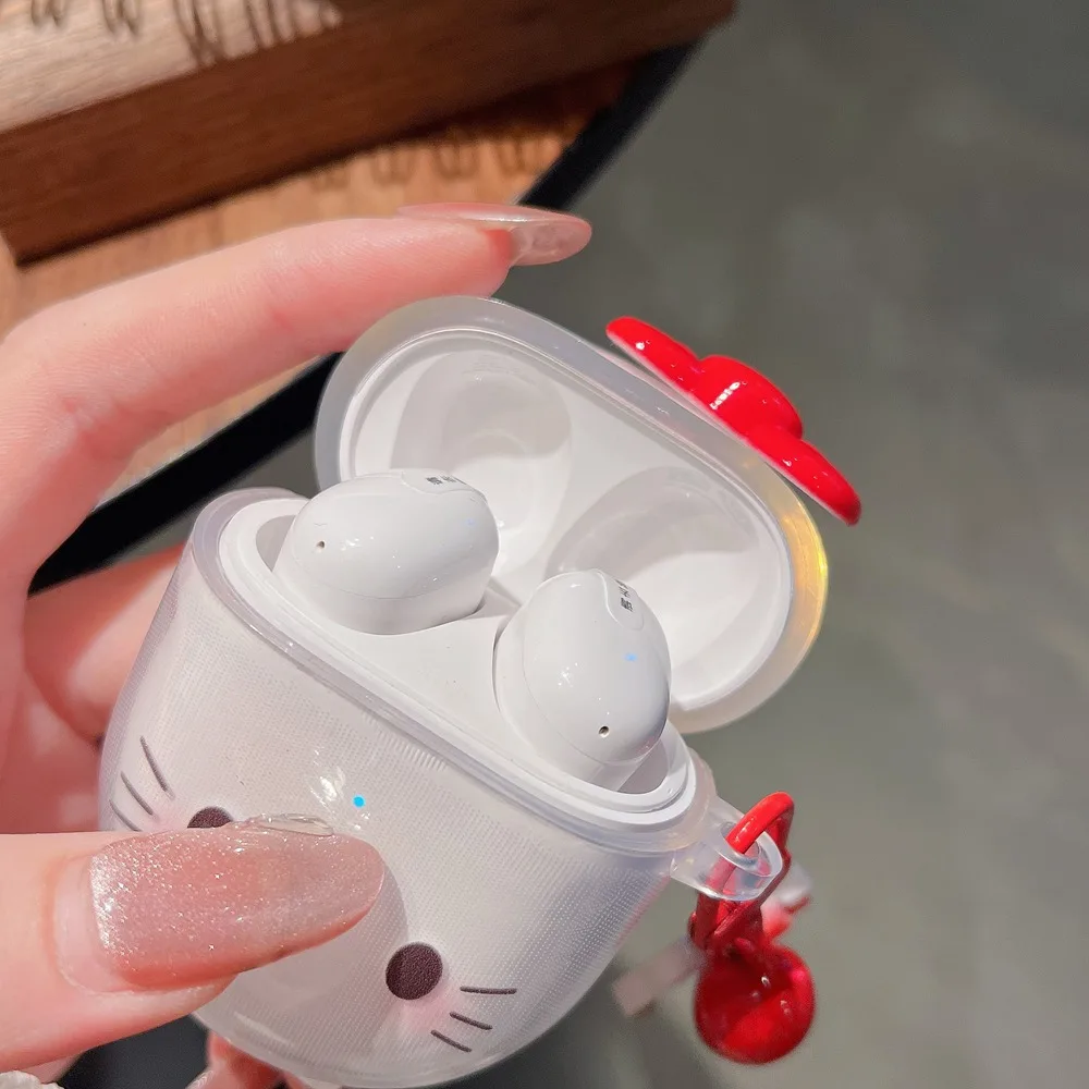 Cartoon Soft Cover with Keychain for Wireless Earphone Case