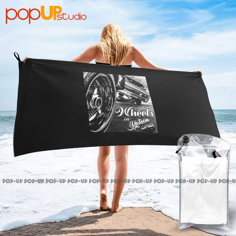 Wheels In Motion Low Rider Impala Quick Dry Towel Large Bathrobe Lightweight For Bathroom