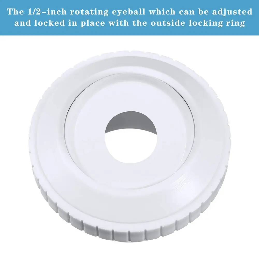 1PC Accessories 1/2 inch opening Swimming Pool Water Outlet Nozzles Pool Return Fittings Pool Jet Nozzles Flow Inlet Fitting 2